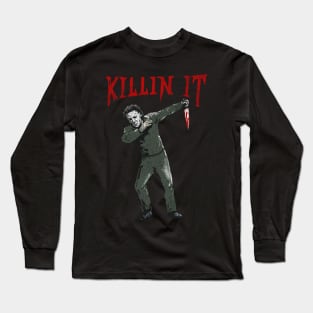 Killin I't Dubbing Michael Myers Vintage Long Sleeve T-Shirt